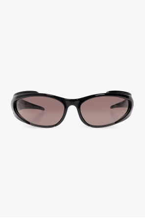サングラス BALENCIAGA XPANDER RECTANGLE SUNGLASSES (681941_T00071000) BALENCIAGA Reverse Xpander Rectangle Sunglasses in Black